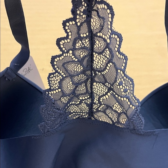 Rene Rofe Navy Lace Back Bra - Picture 4 of 6